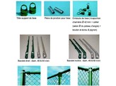 Bavolet droit Bekaclip Alu Vert- L45 cm D48 mm