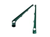 Bavolet incline 40  Bekaclip Alu Vert- L45 cm D60 mm