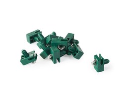 Guides-Fils pour poteaux ronds avec crampon Inox Vert