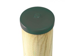 Capuchon Plastique Rond Diam 120mm pour Poteaux - Vert