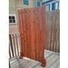 Porte Ajouree en Padouk S4S 18x110mm sur cadre Galva - 170 x 88 cm - sans systeme de fermeture