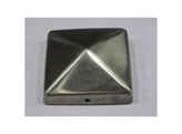 Capuchon deco Pyramide pour poteau 71x71 mm  Inox