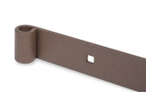 Duravis Paumelle de volet forme droite 800 mm O 16mm Brun Rouille