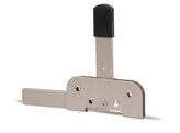 Duravis Verrou de portillon de garage en bois 195x160x37mm Beige Perle