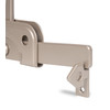 Duravis Verrou de portillon de garage en bois 195x160x37mm Beige Perle