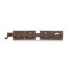Duravis Verrou pour portail double 423x70x58mm Brun Rouille
