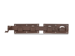 Duravis Verrou pour portail double 423x70x58mm Brun Rouille