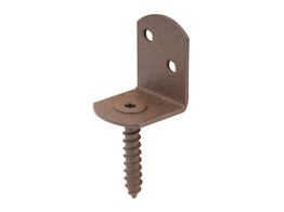 Duravis Support de treillis 83x32x30mm en  L  Brun Rouille