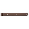 Duravis Paumelle de volet forme droite 400 mm O 13mm Brun Rouille