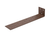 Duravis Equerre en beton en acier plat 205x40x40mm Brun Rouille