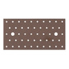 Duravis Plaque perforee 200x100x2mm Brun Rouille