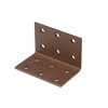 Duravis Equerre multi-trous 40x40x60mm Brun Rouille