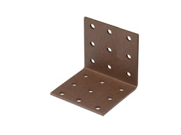 Duravis Equerre multi-trous 60x60x60mm Brun Rouille