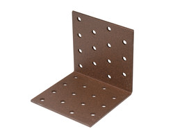 Duravis Equerre multi-trous 80x80x80mm Brun Rouille
