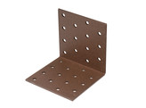 Duravis Equerre multi-trous 80x80x80mm Brun Rouille