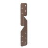 Duravis Equerre renvoyee universel 33x33x170mm Brun Rouille
