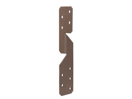 Duravis Equerre renvoyee universel 33x33x170mm Brun Rouille