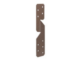 Duravis Equerre renvoyee universel 33x33x170mm Brun Rouille