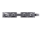 Duravis Verrou pour portail double 423x70x58mm Noir Diamant