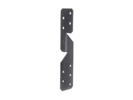 Duravis Equerre renvoyee universel 33x33x170mm Noir Diamant
