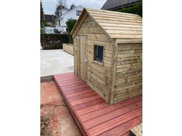 Cabane pour enfants 200 x 150 cm toiture 2 pentes