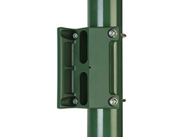 Gache polyamide LOCINOX pour portillon de jardin  vert 6005  Pour profils ronds de 60 mm  avec colliers de serrage