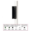 Gache polyamide LOCINOX pour portillon de jardin  vert 6005  Pour profils carres de 40 mm ou plus