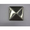 Capuchon deco Pyramide pour poteau 91x91 mm  Inox