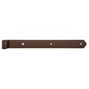 Duravis Paumelle de volet forme droite 400 mm O 13mm Brun Rouille