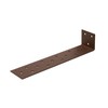 Duravis Equerre en beton en acier plat 205x40x40mm Brun Rouille