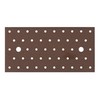Duravis Plaque perforee 200x100x2mm Brun Rouille