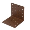 Duravis Equerre multi-trous 80x80x80mm Brun Rouille