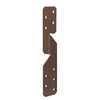 Duravis Equerre renvoyee universel 33x33x170mm Brun Rouille