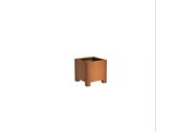 Carrez avec pieds 600 x 600 x 600 CorTen 2mm