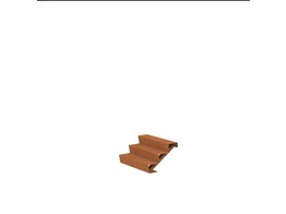 Escalier  Corten 3Mm 1500 X 720 X 510 Mm