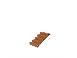 Escalier  Corten 3Mm 1000 X 1200 X 850 Mm