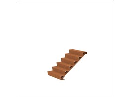 Escalier  Corten 3Mm 1250 X 1440 X 1020 Mm