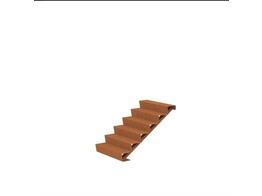 Escalier  Corten 3Mm 3000 X 1440 X 1020 Mm