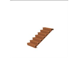 Escalier  Corten 3Mm 1000 X 1680 X 1190 Mm