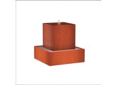 Bloc D Eau  Corten 3Mm 700 X 700 X 700 Mm