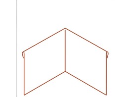 Bordures CorTen Aplati Angle interieur 390 x 300 x 300 mm ep. 2 mm