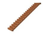 Escalier  Corten 3Mm 1000 X 4080 X 2890 Mm