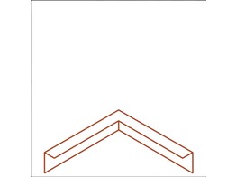 Bordures CorTen Plie Angle interieur 100 x 300 x 300 mm ep. 2 mm