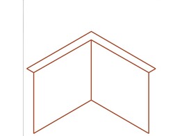 Bordures CorTen Plie Angle interieur 390 x 300 x 300 mm ep. 2 mm