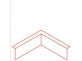 Bordures CorTen Plie Angle interieur 150 x 300 x 300 mm ep. 3 mm