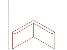 Bordures CorTen Plie Angle exterieur 290 x 300 x 300 mm ep. 3 mm