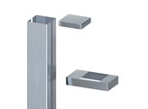 SYSTEM Habillage Inox pour poteau 105 cm  Art. 1368