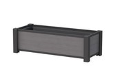 Jardiniere rectangulaire avec bac  Anthracite 129 x 52 x 40 cm  Art. 2254