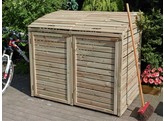 Cache Poubelle Basic Double 150X90X110/130Cm - En kit