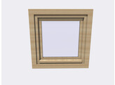 Fenetre ouverture tombante HACOBOIS verre clair 5mm  60x60 cm